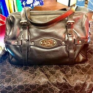 Gucci Black Leather 85 anniversary